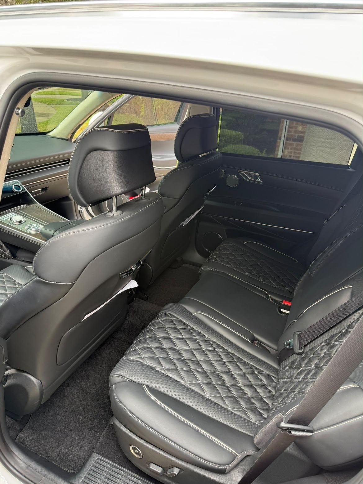 Clean red luxury interior after detailing